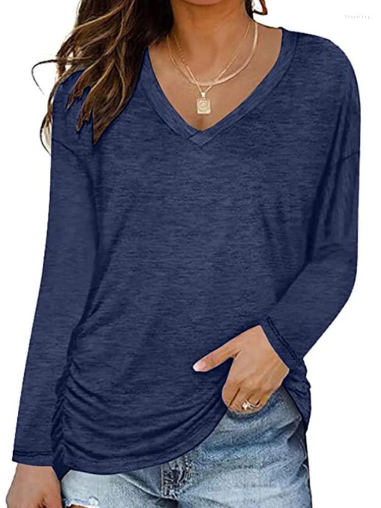 Women's T Shirts Women Long Sleeve Lightweight Sweatshirt V-neck Ruffled T-shirt Tops, Black
Women's T Shirts Women Long Sleeve Lightweight Sweatshirt V-neck Ruffled T-shirt Tops, Black
