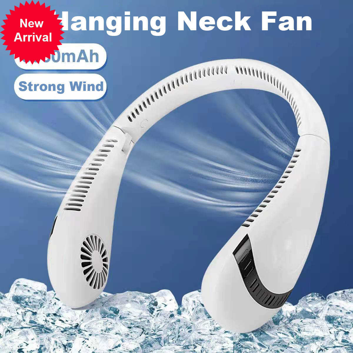 New Xiaomi Portable Neck Fan 5000mAh Foldable USB Rechargeable Bladeless Mute Wearable Neckband Fans Air Cooling Fan for Sports
New Xiaomi Portable Neck Fan 5000mAh Foldable USB Rechargeable Bladeless Mute Wearable Neckband Fans Air Cooling Fan for Sports