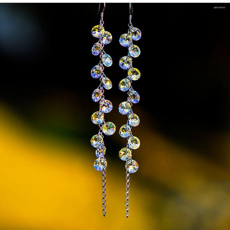 Dangle Earrings 2023 Fashion Elegant Long Colorful Crystal Drop For Women Korea Trend Female Party Wedding Jewelry Accessory
Dangle Earrings 2023 Fashion Elegant Long Colorful Crystal Drop For Women Korea Trend Female Party Wedding Jewelry Accessory