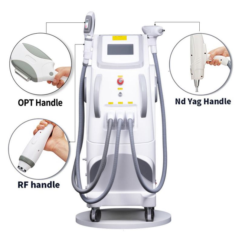 Vertical OPT IPL Painless Hair Removal Machine Permanent RF Skin Rejuvenation Pigment Acne Beauty Equipment Nd Yag Laser Tattoo Removal