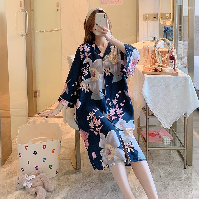 Women's Sleepwear Cotton Nightgown Homewear Print Home Clothes Sleep Wear Sexy Keai Dress Night Short Sleeve Nigetwear Shirt, Lotus
Women's Sleepwear Cotton Nightgown Homewear Print Home Clothes Sleep Wear Sexy Keai Dress Night Short Sleeve Nigetwear Shirt, Lotus