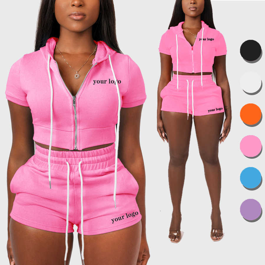 2023 Women's Two Piece Custom Hoodie Short Set Women Zip Up Hooded Crop Top Sweatshirt and Sweat Shorts, Peach
2023 Women's Two Piece Custom Hoodie Short Set Women Zip Up Hooded Crop Top Sweatshirt and Sweat Shorts, Peach