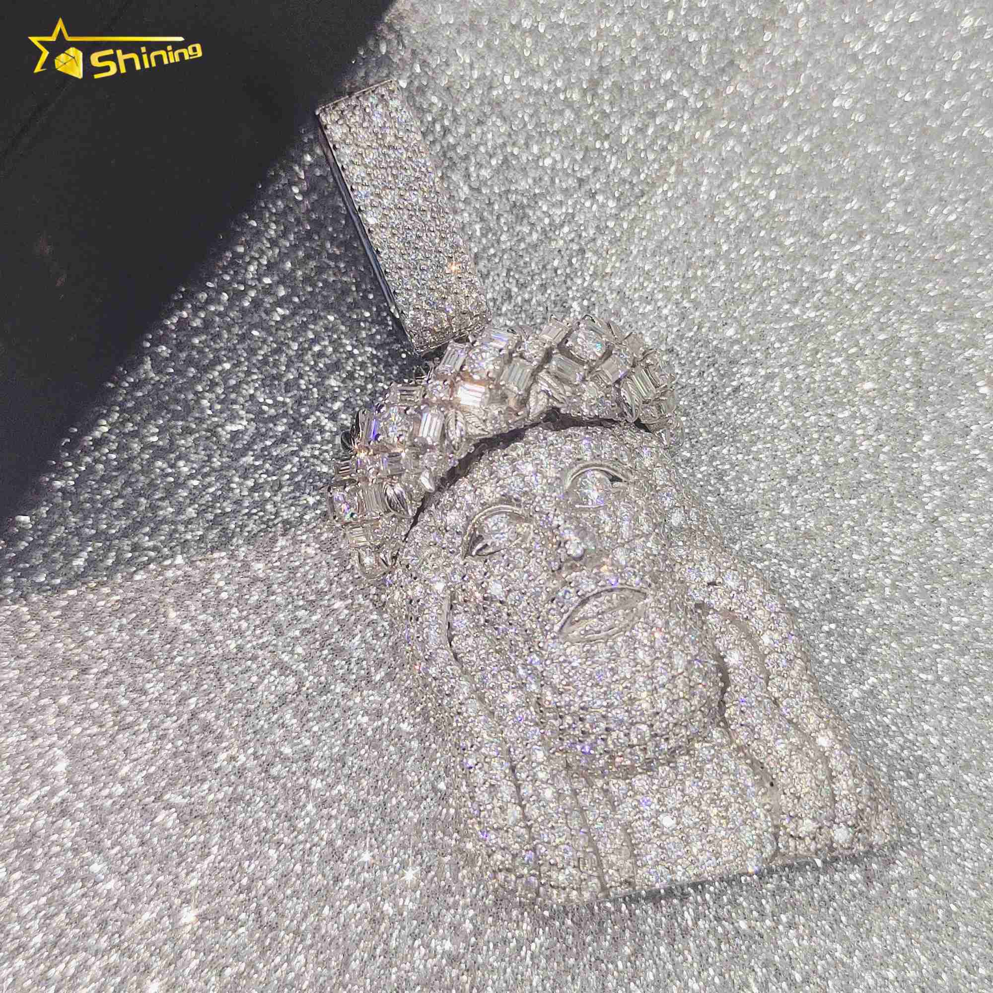 necklace moissanite chain custom pendant Pass Dia Tester FL Hip Hop Jewelry S Jesus