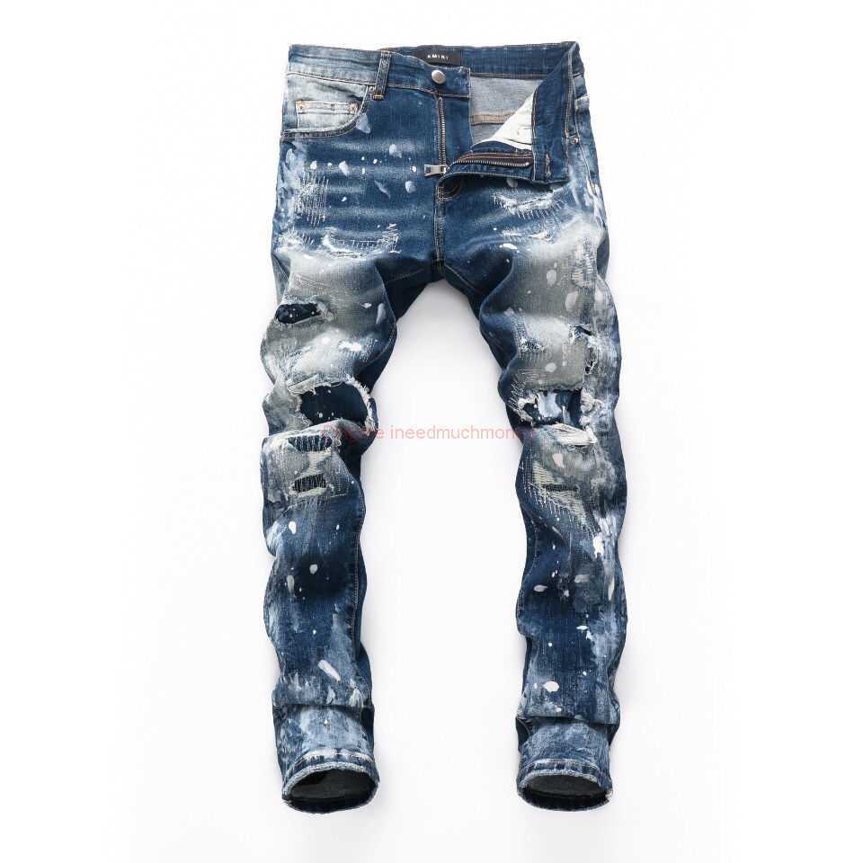 Designer Clothing Amires Jeans Denim Pants Fashionable Mens Amies Beggars Version with Torn Patch Jeans Fashionable Personalized Young Elastic Slim Fitting Trend, Beige
Designer Clothing Amires Jeans Denim Pants Fashionable Mens Amies Beggars Version with Torn Patch Jeans Fashionable Personalized Young Elastic Slim Fitting Trend, Beige