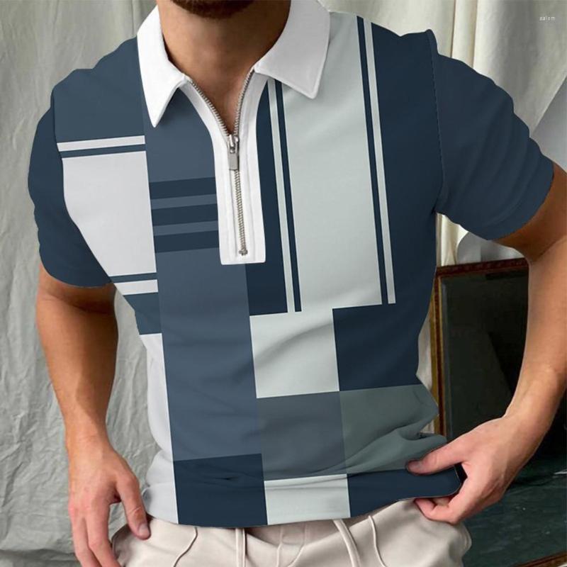 Men's Polos Mens Print Short Sleeve Zip Collar Shirt Casual Slim Fit T Muscle Tops Tee
Men's Polos Mens Print Short Sleeve Zip Collar Shirt Casual Slim Fit T Muscle Tops Tee