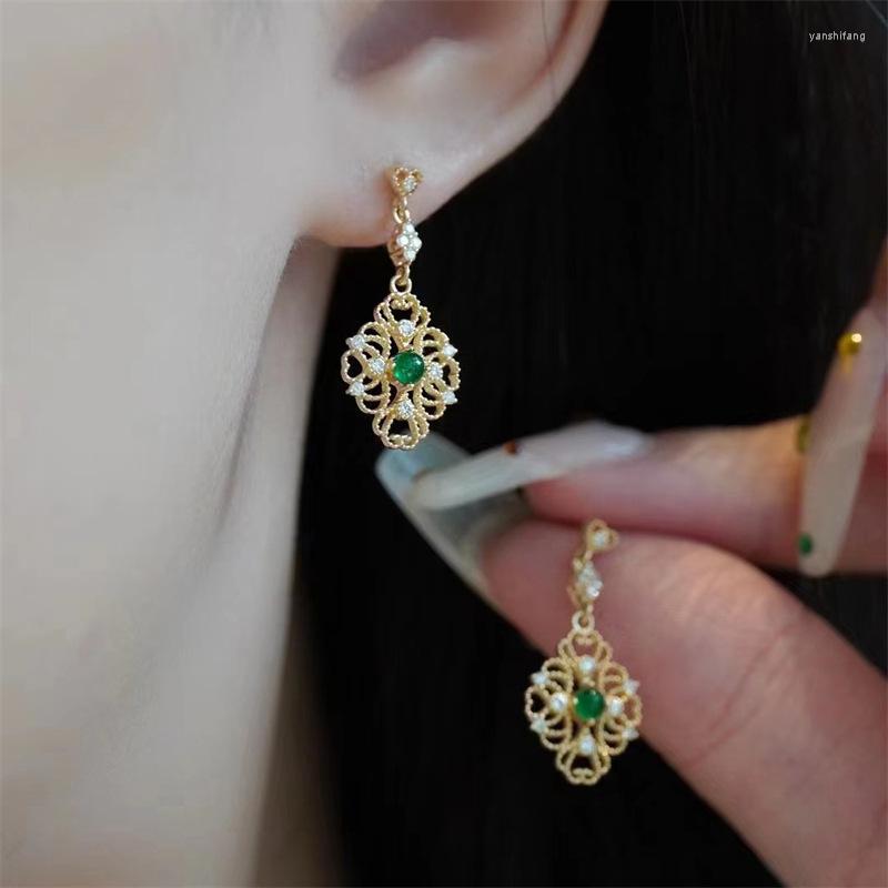 Dangle Earrings 14K Gold Vintage Earring Cz 925 Sterling Silver Party Wedding Drop For Women Bridal Jewelry Birthday Gift
Dangle Earrings 14K Gold Vintage Earring Cz 925 Sterling Silver Party Wedding Drop For Women Bridal Jewelry Birthday Gift