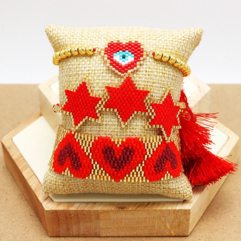 Bangle ZHONGVI MIYUKI Heart Bracelet Boho Women Turkish Evil Eye Bracelet Red Set Star Jewelry Pulsera Mujer 2020 Tassel Handmade Gifts
Bangle ZHONGVI MIYUKI Heart Bracelet Boho Women Turkish Evil Eye Bracelet Red Set Star Jewelry Pulsera Mujer 2020 Tassel Handmade Gifts