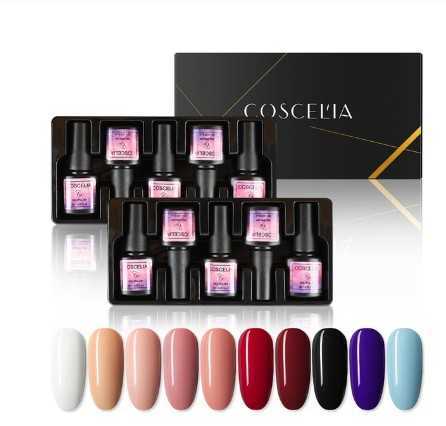 10pc /set Nail Gel Polish Set Semi Permanent Varnish Soak Off Uv Gel Nail Polish Kit Uv Gel for Nail Gellack Manicure Set2sxummao, As shown
10pc /set Nail Gel Polish Set Semi Permanent Varnish Soak Off Uv Gel Nail Polish Kit Uv Gel for Nail Gellack Manicure Set2sxummao, As shown