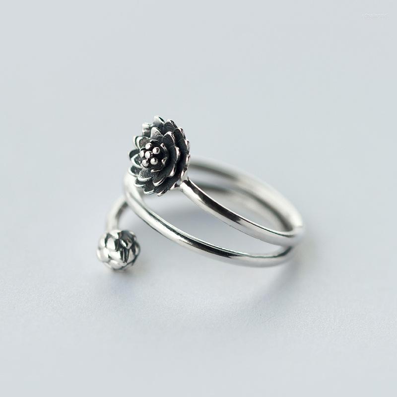 Cluster Rings Thai Silver Vintage Retro Style Wholesale Authentic 925 Sterling Fashion Lotus Flower Open Ring YogaAdjustable J911
Cluster Rings Thai Silver Vintage Retro Style Wholesale Authentic 925 Sterling Fashion Lotus Flower Open Ring YogaAdjustable J911