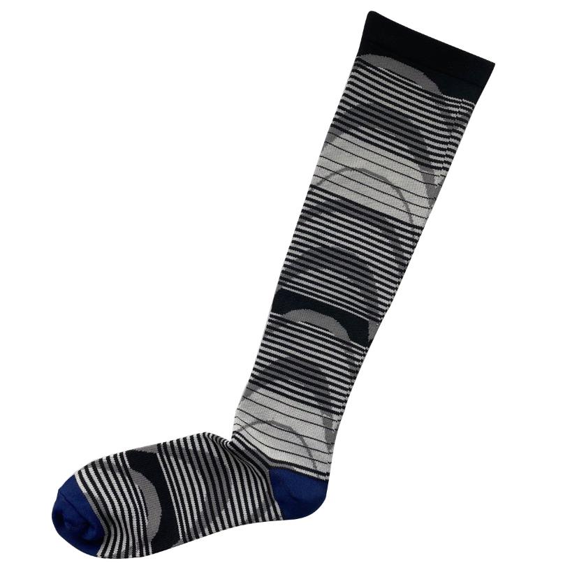 Compression Socks Fashion pattern Women Men Knee High Socks Support Circulation Nurse Pregnancy Sports Travel Stockings