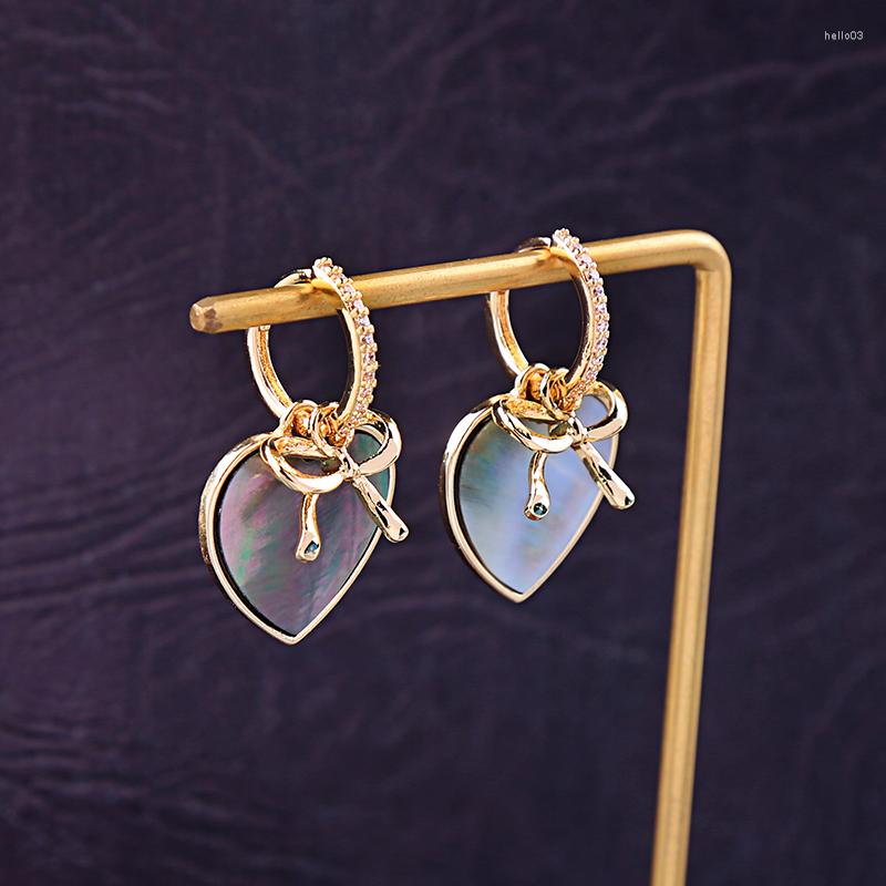 Dangle Earrings Natural Shell Hoop Heart Bowknots Gift Gold Color For Women Fashion Arrival Jewelry
Dangle Earrings Natural Shell Hoop Heart Bowknots Gift Gold Color For Women Fashion Arrival Jewelry