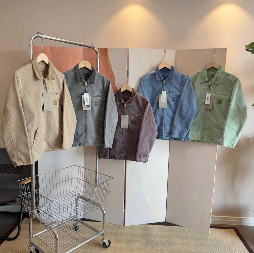 2023 Men' Jackets Work Clothes Fashion Brand Carhart Canvas Washable Wax Dyed Detroit Jacket Coat American Style Workwear Label Loose design362s, Purple
2023 Men' Jackets Work Clothes Fashion Brand Carhart Canvas Washable Wax Dyed Detroit Jacket Coat American Style Workwear Label Loose design362s, Purple