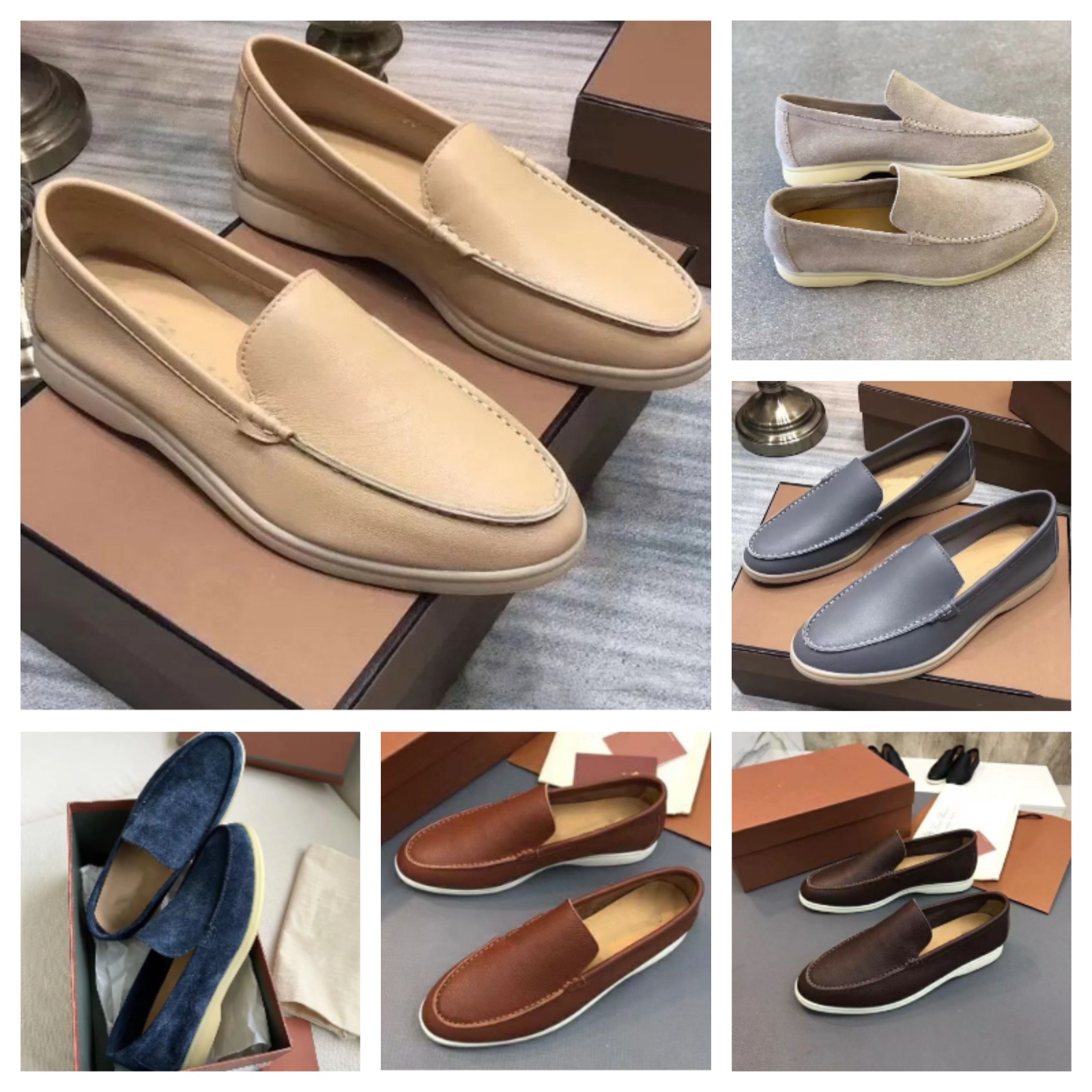 Top Loros Luxury Designer Shoes Red Charms Embellished Walk Suede Loafers Couple Genuine Men Women's Bottoms Casual slip on flats for Men Women Shoe flat box
Top Loros Luxury Designer Shoes Red Charms Embellished Walk Suede Loafers Couple Genuine Men Women's Bottoms Casual slip on flats for Men Women Shoe flat box