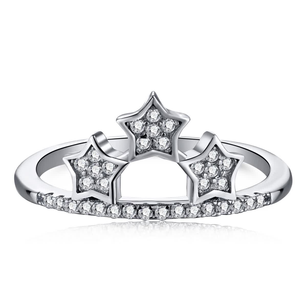GemKing NE120174 Factory Sale Popular Styles Customization 5A Cubic Zircon Three Stars Band 925 Silver Star Ring
GemKing NE120174 Factory Sale Popular Styles Customization 5A Cubic Zircon Three Stars Band 925 Silver Star Ring