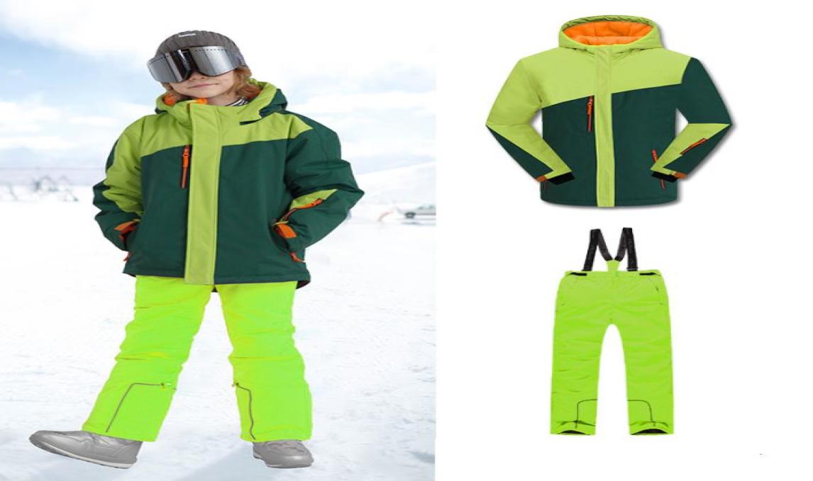 Skiing Suits Winter Children Ski Suits Boys Thickened Warm Snowboard Jackets Overalls Windproof Waterproof Kids Ski Set Snow Pants1962161, Green
Skiing Suits Winter Children Ski Suits Boys Thickened Warm Snowboard Jackets Overalls Windproof Waterproof Kids Ski Set Snow Pants1962161, Green