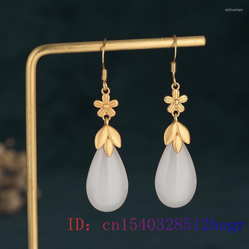 Dangle Earrings White Jade Water Drop Zircon Crystal 925 Silver Amulet Gemstone Charm Fashion Jewelry Natural Gifts Women Chalcedony
Dangle Earrings White Jade Water Drop Zircon Crystal 925 Silver Amulet Gemstone Charm Fashion Jewelry Natural Gifts Women Chalcedony