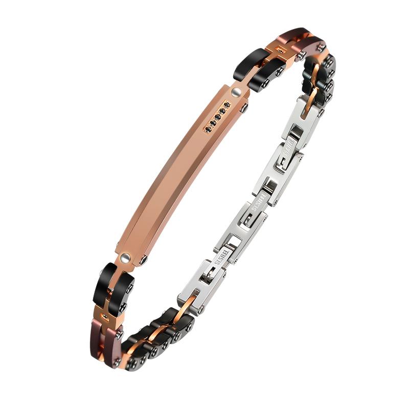 Bangle Moocare Classic simple Men's Rose Gold Curved Brand With Black Zircon Stainless Steel Ceramic Bracelet
Bangle Moocare Classic simple Men's Rose Gold Curved Brand With Black Zircon Stainless Steel Ceramic Bracelet