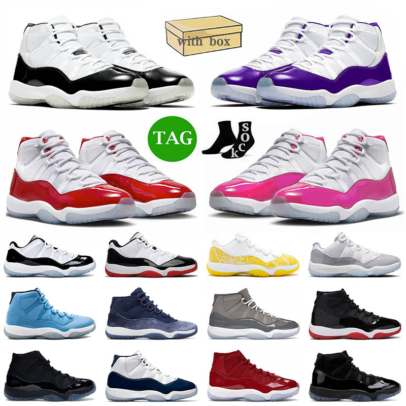 With Designer Box Men Basketball Shoes 11 11s XI Cherry Pink DMP Cement Grey Low Tour Yellow 25th Anniversary Space Jam Jumpman Mens Women Og Sneakers
With Designer Box Men Basketball Shoes 11 11s XI Cherry Pink DMP Cement Grey Low Tour Yellow 25th Anniversary Space Jam Jumpman Mens Women Og Sneakers