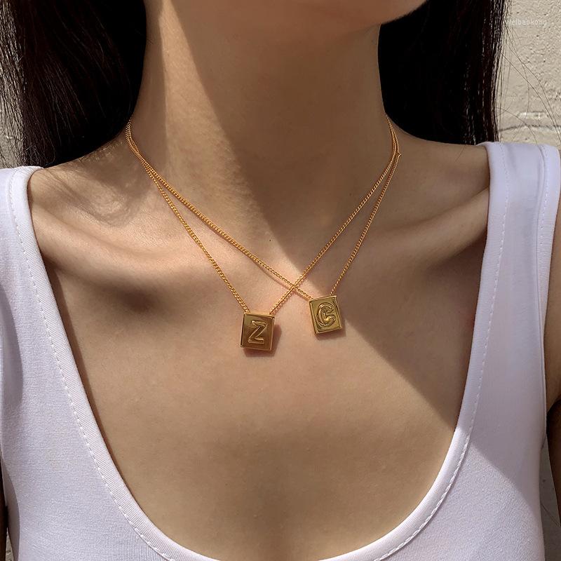 Pendant Necklaces Fashion Female Necklace Titanium Steel Neck Jewelry Women's Chain With 26 Letter Luxury Korean
Pendant Necklaces Fashion Female Necklace Titanium Steel Neck Jewelry Women's Chain With 26 Letter Luxury Korean
