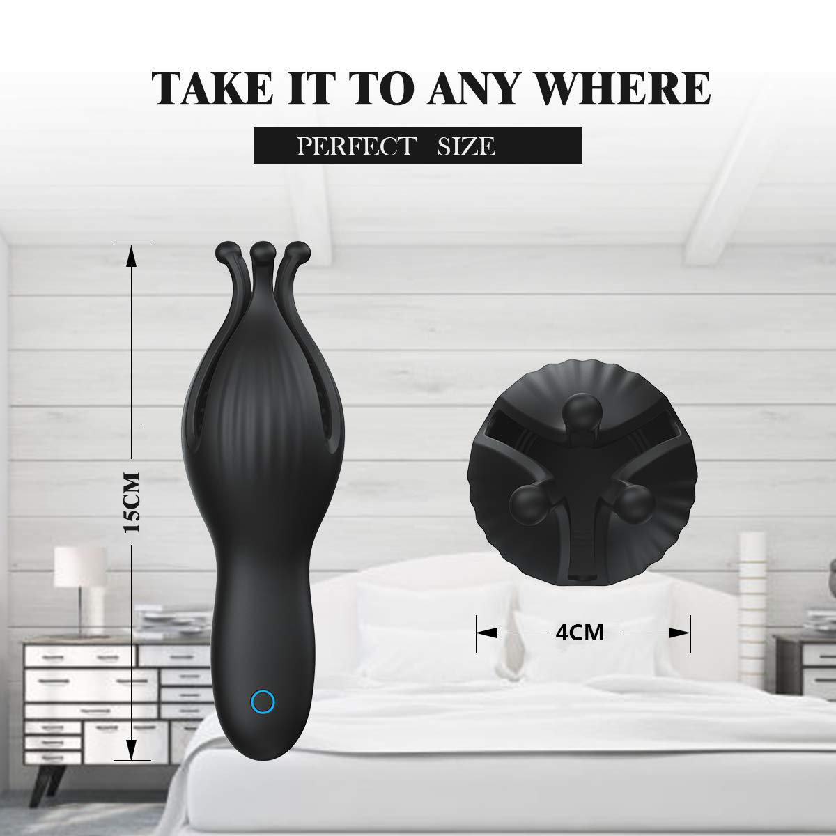 Masturbators Automatic Male Massager Cup Black 10 Speed Vibrator Penile Delay Trainer Massager Glans Stimulation 18Adult Sex Toys 230524