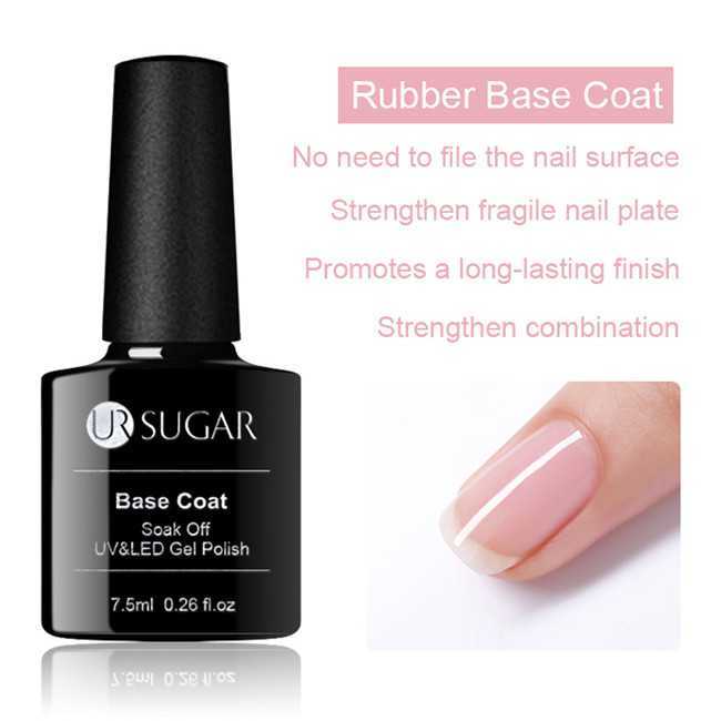 Ur Sugar 7 5ml Base Coat Top Coat Uv Led Gel Nail Polish Semi-permanent Foundation Soak Off Transparent Varnishes Varnish289o47th2c0b, Pink
Ur Sugar 7 5ml Base Coat Top Coat Uv Led Gel Nail Polish Semi-permanent Foundation Soak Off Transparent Varnishes Varnish289o47th2c0b, Pink