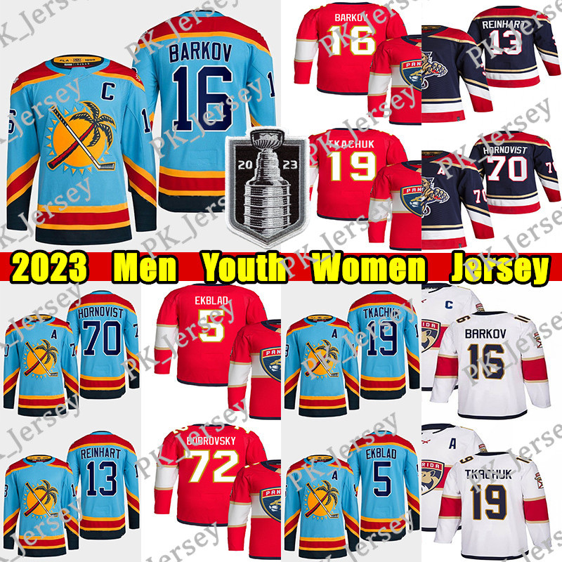 #19 Matthew Tkachuk Reverse Retro hockey jersey #16 Aleksander Barkov Oliver Ekman-Larsson Sergei Bobrovsky Spencer Knight Aaron Ekblad Brandon Montour jerseys