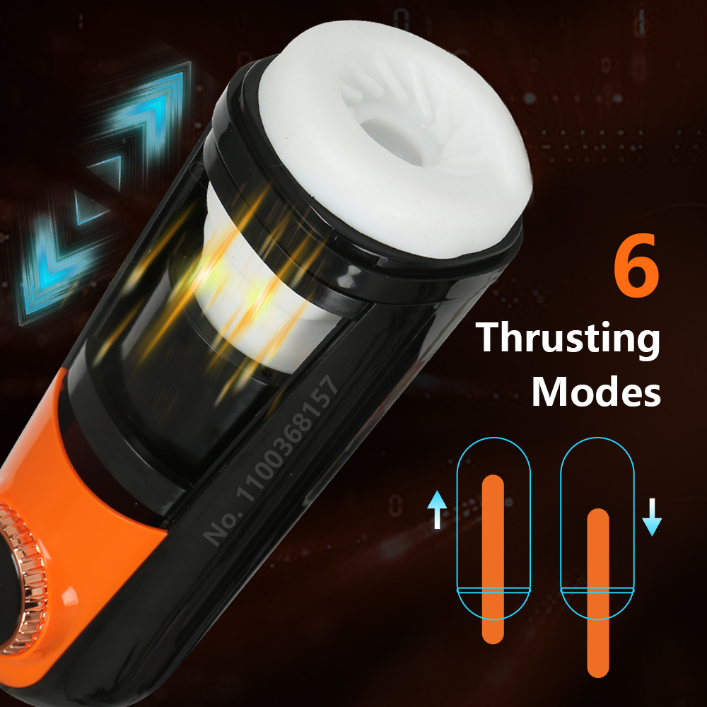 Masturbators 4-in-1 automatic male masturbation adult sex toy with 10 vibrations 6 stimuli and 3 temptations 3D realistic texture male sex toy 230524