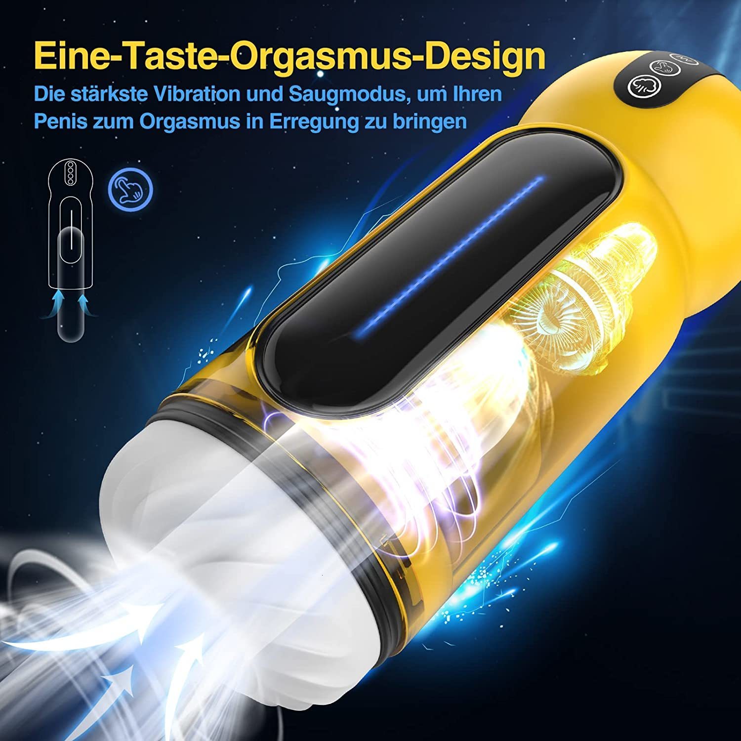 Masturbators HESEKS automatic male masturbation suction cup oral sex male suction vibration cat simulation sex machine 230524