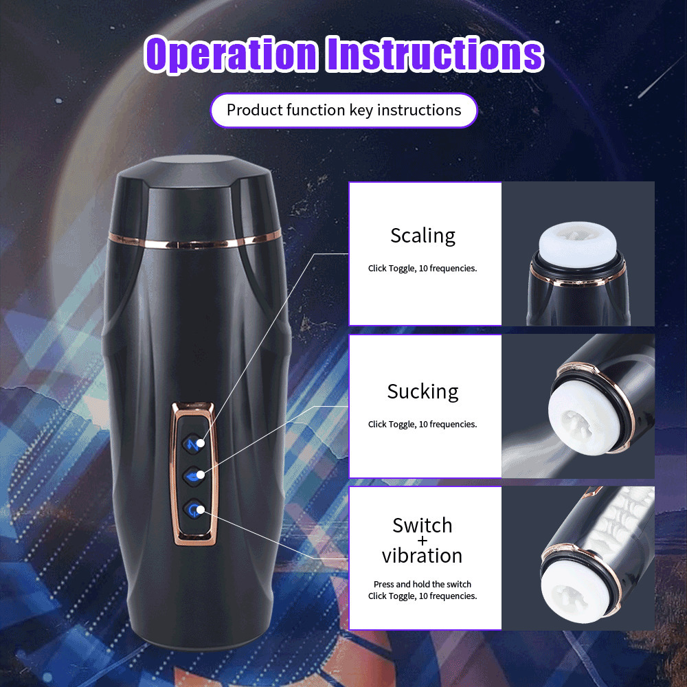 Masturbators Men's Automatic Masturbation Device Retractable Oral Sex Pocket Cat Vaginal Vibrator Men's Masturbation Cup Sex Toy 230524