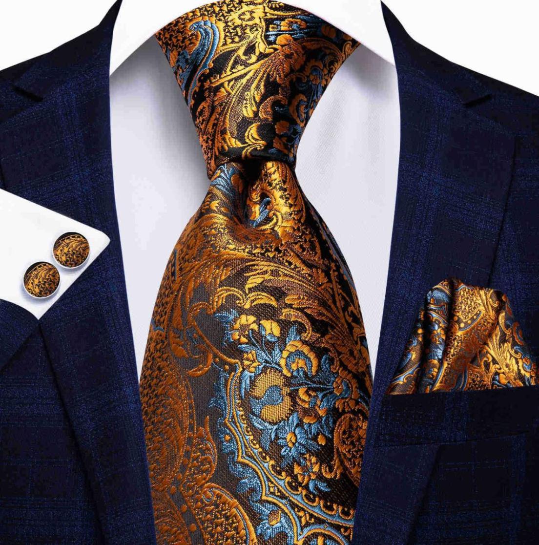 yucheng02 Mens Gold Navy Blue Striped Paisley Fashion HiTie Necktie Black 4pcs Silk Wedding Tie Gift Box Bussiness Party Dropshi7468748
yucheng02 Mens Gold Navy Blue Striped Paisley Fashion HiTie Necktie Black 4pcs Silk Wedding Tie Gift Box Bussiness Party Dropshi7468748