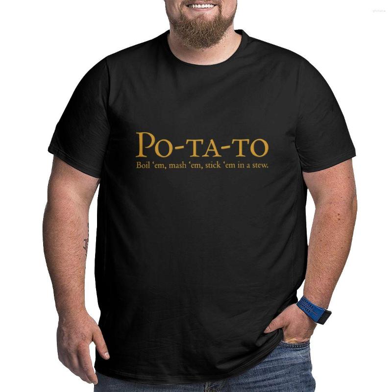 Men's Polos Po-ta-to - Boil 'em Mash Stick In A Stew T-Shirt Big Height Man Clothes Korean Fashion T Shirts For Men Cotton, Blue
Men's Polos Po-ta-to - Boil 'em Mash Stick In A Stew T-Shirt Big Height Man Clothes Korean Fashion T Shirts For Men Cotton, Blue