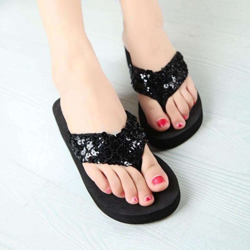 Slippers Ladies Womens Girls Sequin Flatform Wedge Flip Flops Shoes Beach Sandals Comfortable Black, Coffee
Slippers Ladies Womens Girls Sequin Flatform Wedge Flip Flops Shoes Beach Sandals Comfortable Black, Coffee