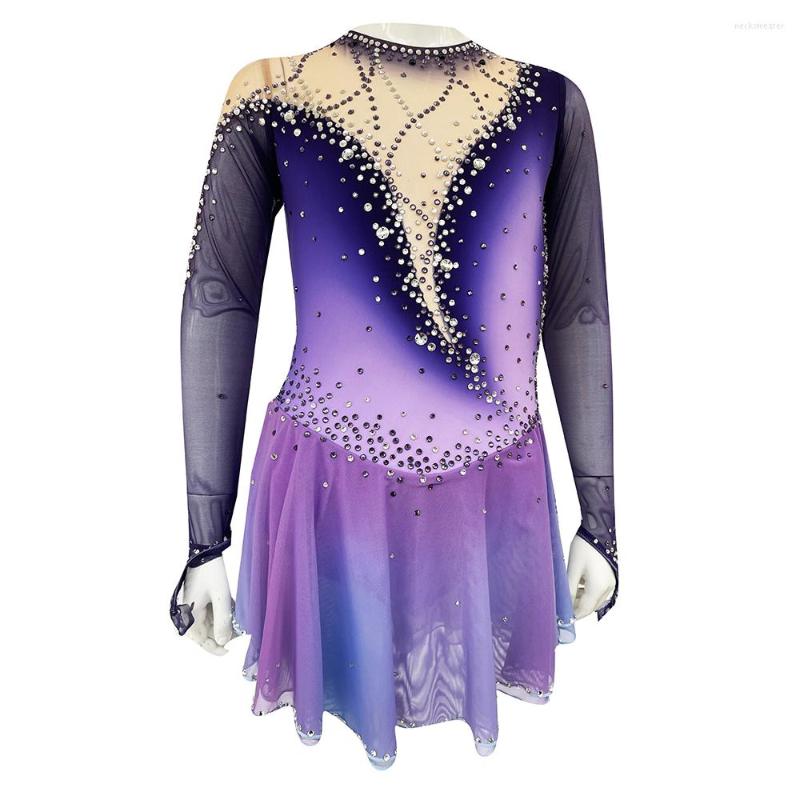 Stage Wear Purple Artistic Gymnastics Competition Leotard Kids Performances Leotards Custom Style And Size
Stage Wear Purple Artistic Gymnastics Competition Leotard Kids Performances Leotards Custom Style And Size
