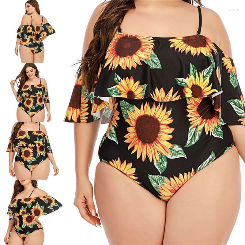 Women's Swimwear Women Flounce Ruffle Swimsuit Sexy Off Shoulder Sunflower Bathing Suit, 4xl
Women's Swimwear Women Flounce Ruffle Swimsuit Sexy Off Shoulder Sunflower Bathing Suit, 4xl
