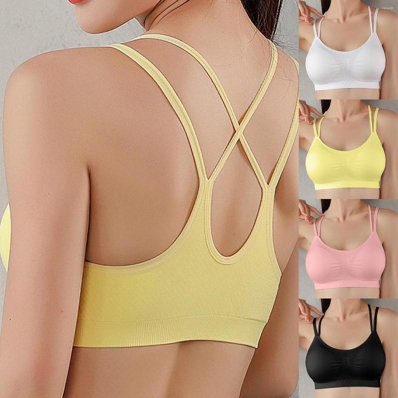 Women's Shapers Women's Comfortable And Sexy Thin Shoulder Strap Back Yoga Exercise Fitness Traceless Sports Bra, Black
Women's Shapers Women's Comfortable And Sexy Thin Shoulder Strap Back Yoga Exercise Fitness Traceless Sports Bra, Black