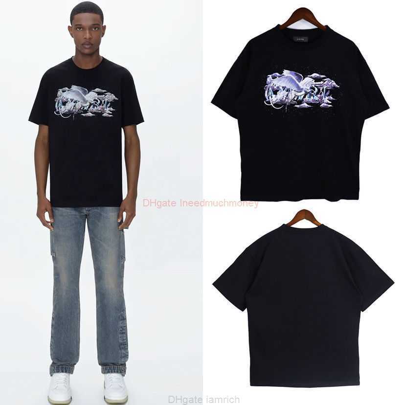 Designer Fashion Clothing Amires Tees Am Tshirt Amies Summer New American Fashion Brand Pegasus Script Logo Short Sleeve Printed Pattern Loose Couple Tshirt for Men, White
Designer Fashion Clothing Amires Tees Am Tshirt Amies Summer New American Fashion Brand Pegasus Script Logo Short Sleeve Printed Pattern Loose Couple Tshirt for Men, White