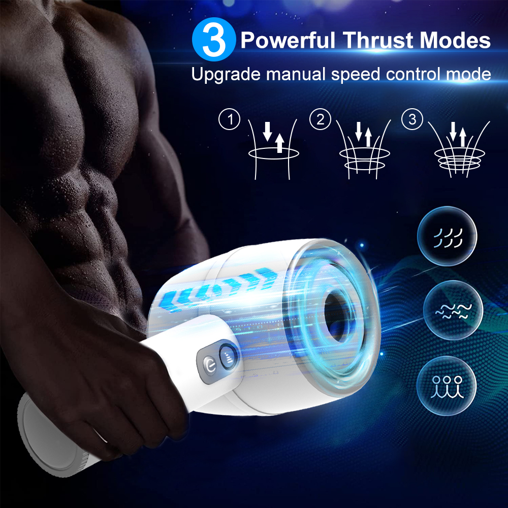 Masturbators Men's automatic telescopic silicone vaginal masturbation anal oral sex cat stimulation toys adult products 230524