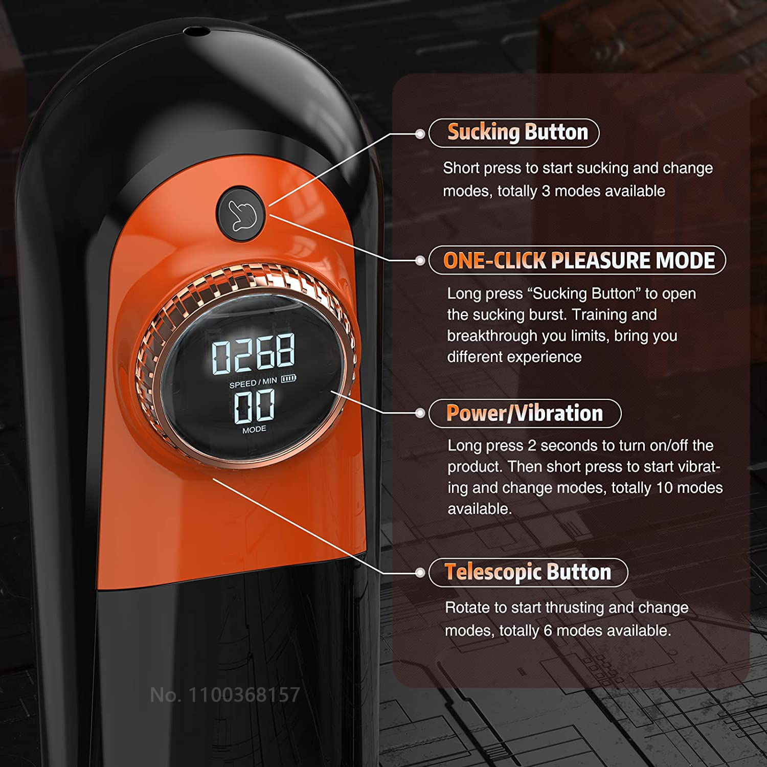 Masturbators 4-in-1 automatic male masturbation adult sex toy with 10 vibrations 6 stimuli and 3 temptations 3D realistic texture male sex toy 230524