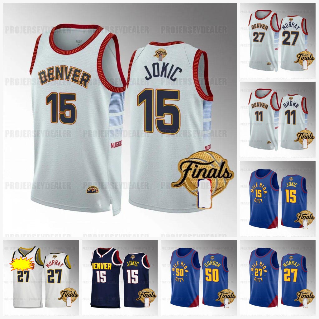 Nikola 15 Jokic 2023 Finals Denver''Nuggets''Baksetball Jerseys Jamal 27 Murray Bruce 11 Brown Michael Porter Jr. Kentavious 5 Caldwell-Pope Jeff 32 Green Aaron 50 Gordon, White
Nikola 15 Jokic 2023 Finals Denver''Nuggets''Baksetball Jerseys Jamal 27 Murray Bruce 11 Brown Michael Porter Jr. Kentavious 5 Caldwell-Pope Jeff 32 Green Aaron 50 Gordon, White