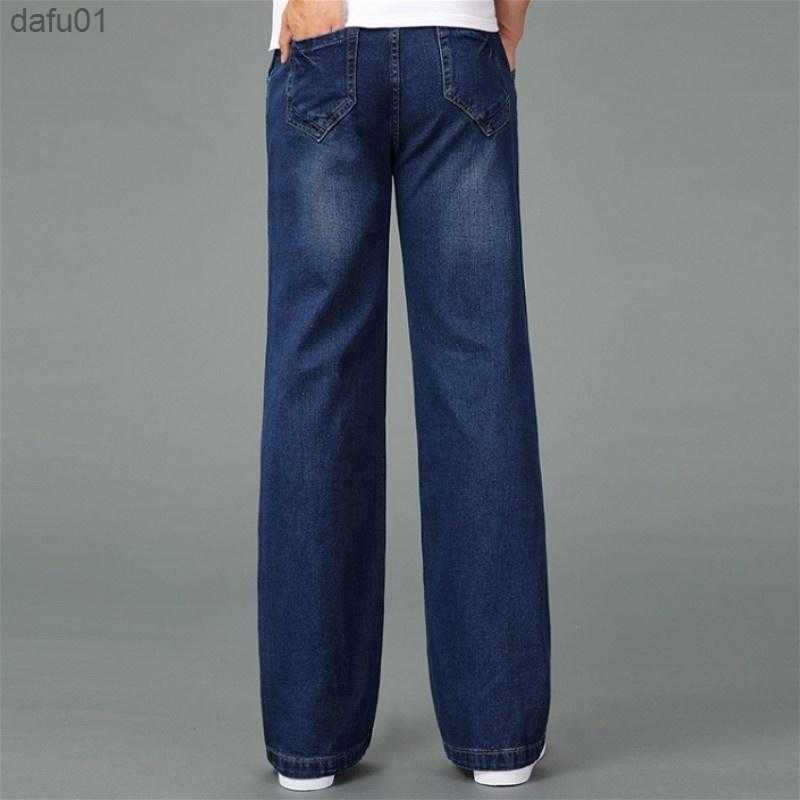 Men's Jeans Men's Jeans 60s 70s Vintage Bell Bottom Flared Denim Pants Retro Wide Leg Trousers Slim Fit For Men L230520