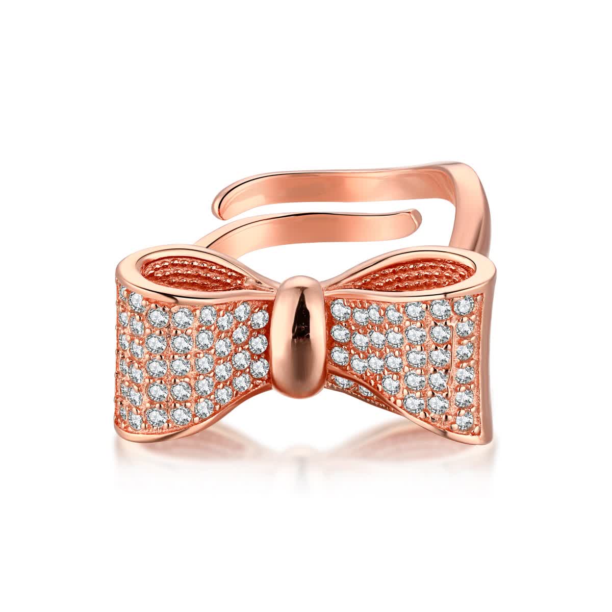 GemKing DY120211 Open Rings' Bow Designs Sterling silver 925 Rhodium and Rose gold plated SILVER Plata 925 Rings
GemKing DY120211 Open Rings' Bow Designs Sterling silver 925 Rhodium and Rose gold plated SILVER Plata 925 Rings