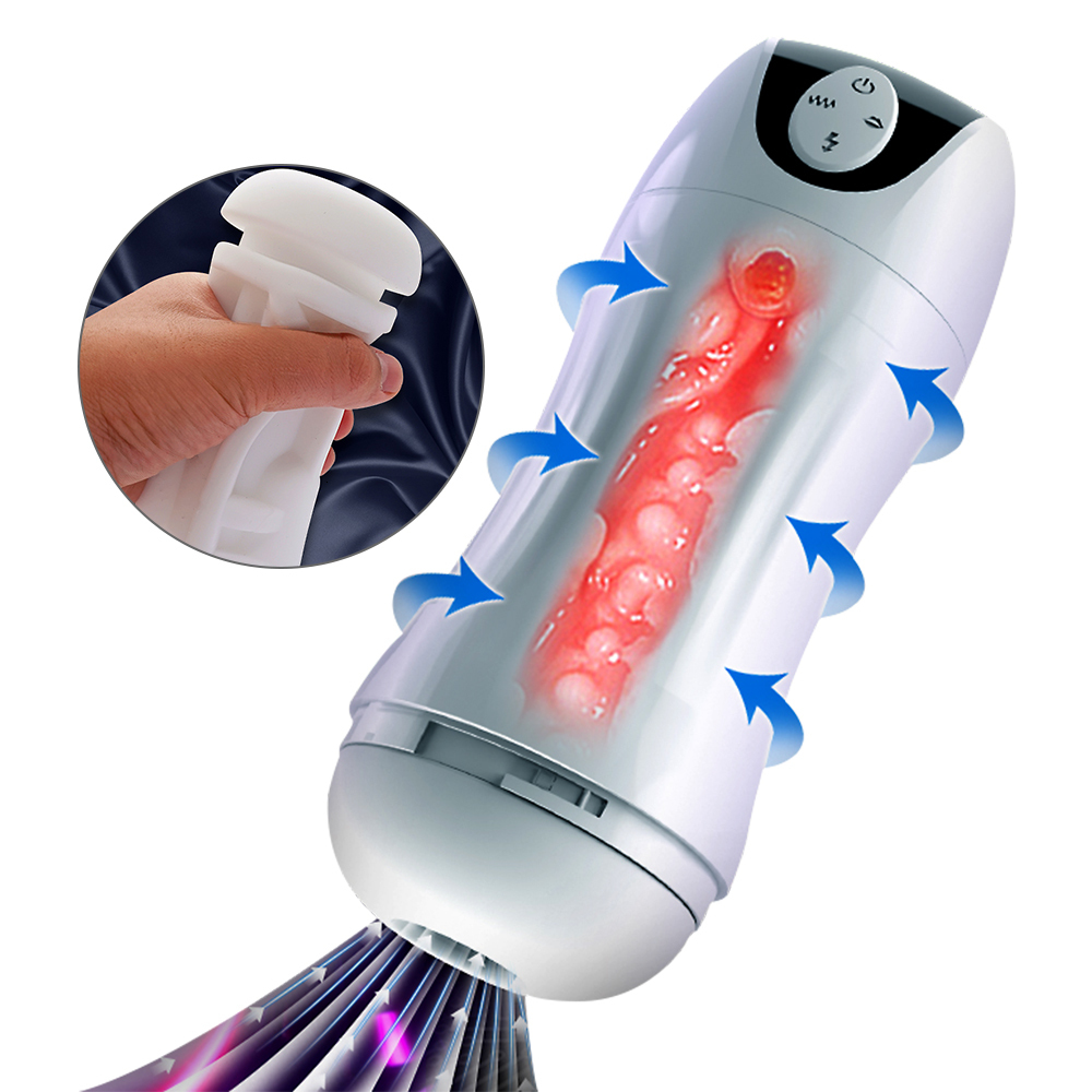 Masturbators Clamp Suck Vibration Masturbator Cup Realistic Artificial Vagina Male Sex Toy for Men Super Strong Pleasure 230524