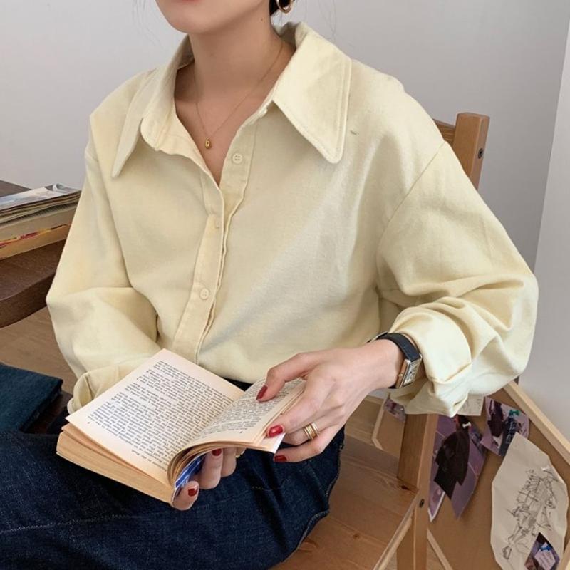 Women's Blouses & Shirts HziriP 2023 Lady Full Sleeves Casual Tops Autumn OL Femme Chic All Match Solid Lapel Loose Streetwear Brief Vintage, White
Women's Blouses & Shirts HziriP 2023 Lady Full Sleeves Casual Tops Autumn OL Femme Chic All Match Solid Lapel Loose Streetwear Brief Vintage, White