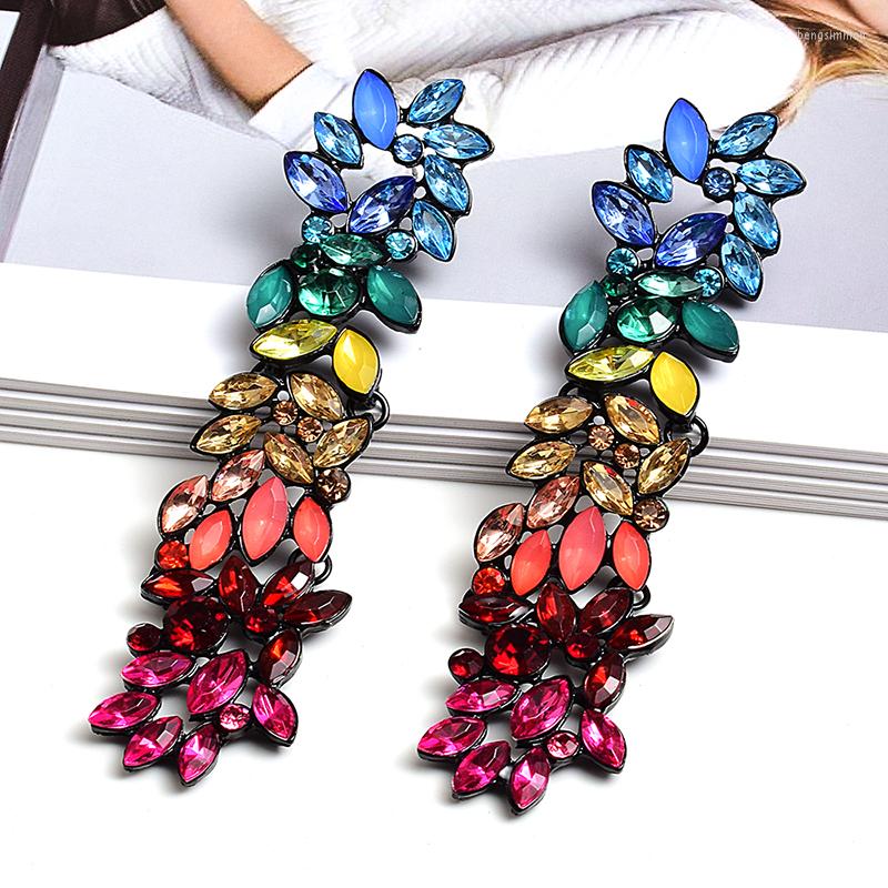 Dangle Earrings Trendy Elegant Long Multicolored Crystal Drop For Women Luxury Wedding Jewelry Gifts Brincos
Dangle Earrings Trendy Elegant Long Multicolored Crystal Drop For Women Luxury Wedding Jewelry Gifts Brincos