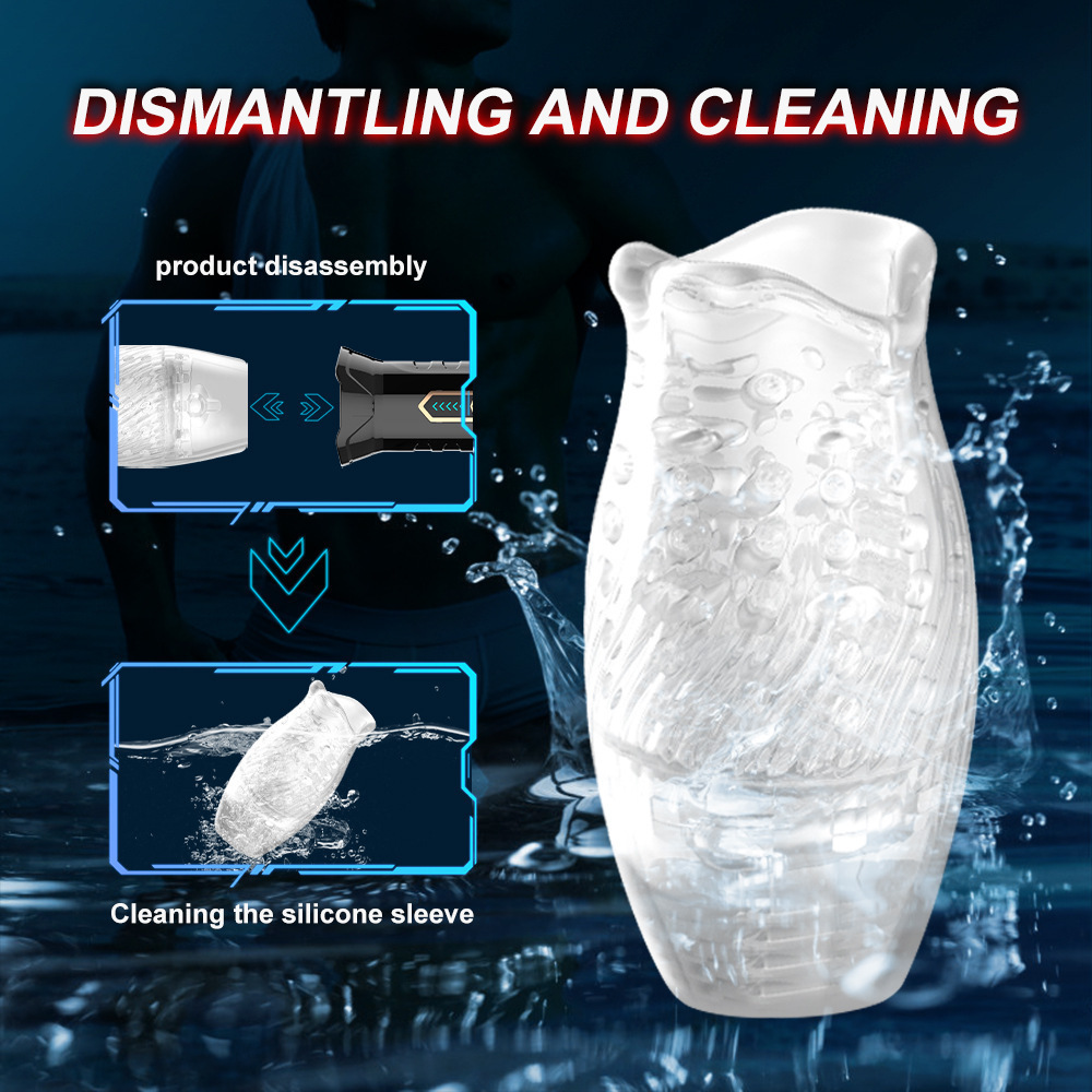 Masturbators Male Masturbation Cup Automatic Rotating Oral Sex Vibrator Penile Flash Stimulation Continuously Delayed Endurance Sports Toys 230524