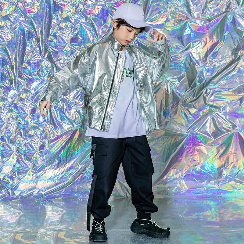 Stage Wear Kids Cool Hip Hop Clothing Silver Jacket Tops Coat Tactical Cargo Pants For Girl Boy Jazz Dance Costume Clothes Street, Black
Stage Wear Kids Cool Hip Hop Clothing Silver Jacket Tops Coat Tactical Cargo Pants For Girl Boy Jazz Dance Costume Clothes Street, Black