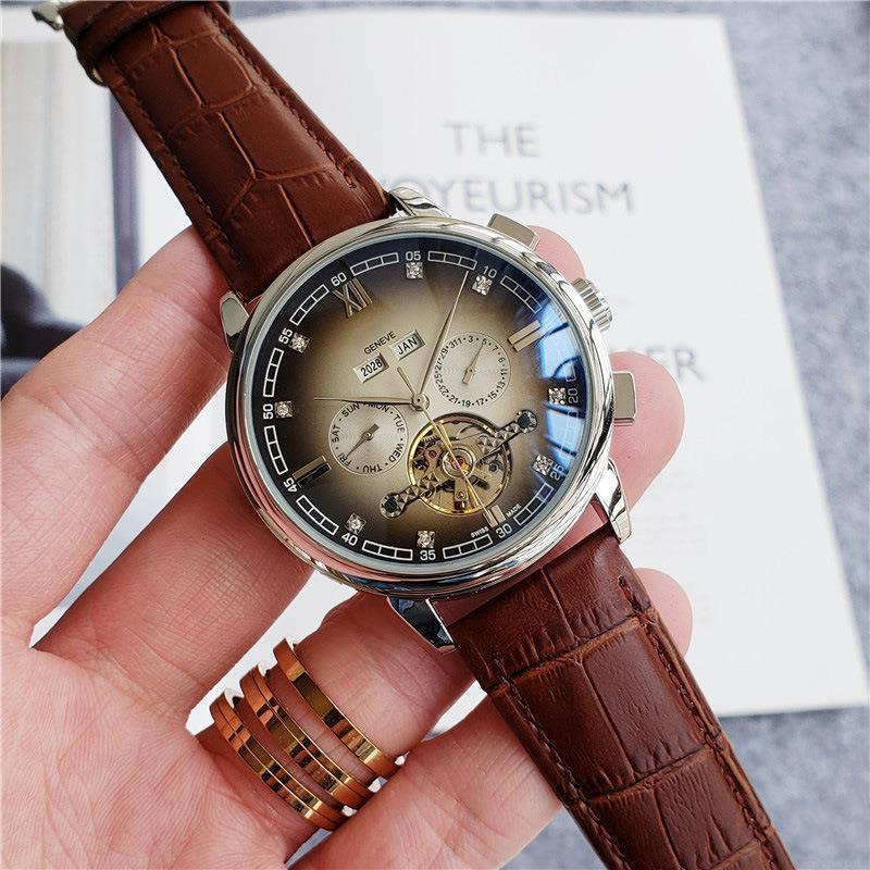 Designer AAA Mens Watches Fashion Watch man Automatic mechanical movement business Tourbillon wrist Watch Luminous women Wristwatches High quality leather strap, No brand
Designer AAA Mens Watches Fashion Watch man Automatic mechanical movement business Tourbillon wrist Watch Luminous women Wristwatches High quality leather strap, No brand