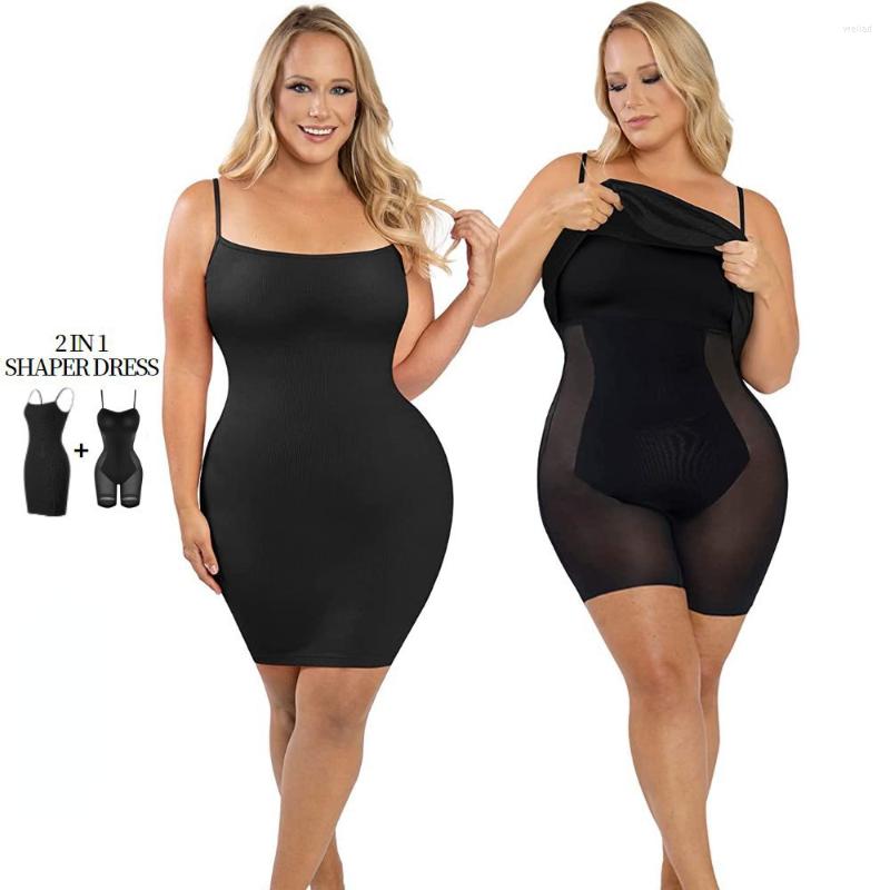 Women' Shapers Oversized One-piece Shapewear Skirt With Waist Cinched Tummy Suspender Tight Dress Body Trainer Shaper, Brown
Women' Shapers Oversized One-piece Shapewear Skirt With Waist Cinched Tummy Suspender Tight Dress Body Trainer Shaper, Brown