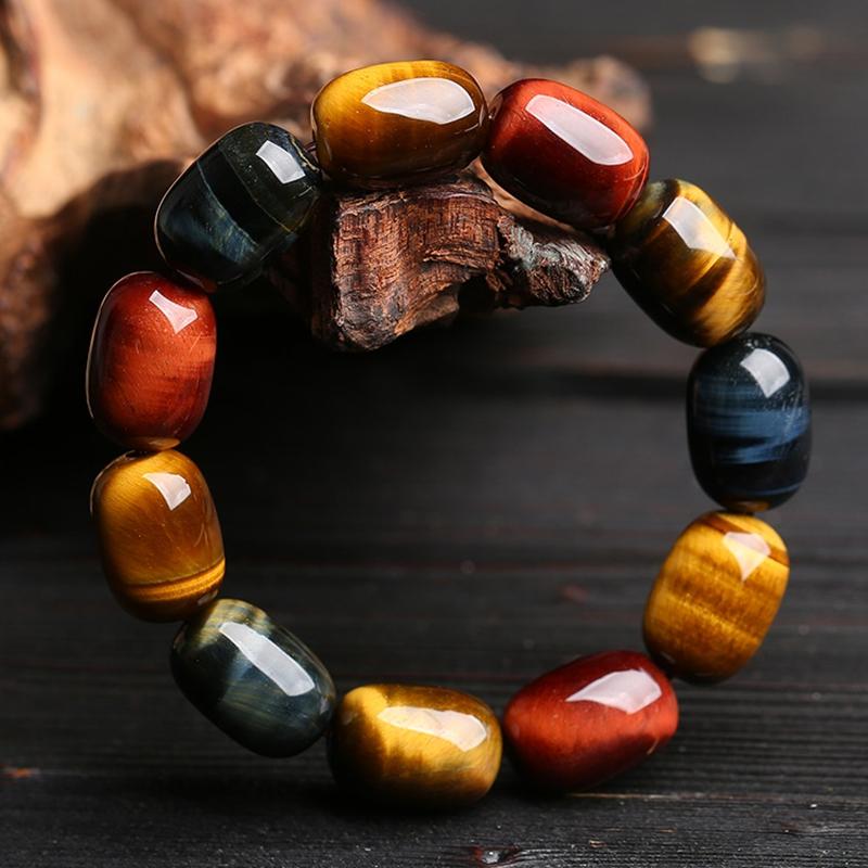 Bangle Fashion Natural Tiger Eye Bracelets for Men Big Beads Elliptic Red Blue Tiger Eyes Stone Beaded Men Jewelry New Men's Bracelets
Bangle Fashion Natural Tiger Eye Bracelets for Men Big Beads Elliptic Red Blue Tiger Eyes Stone Beaded Men Jewelry New Men's Bracelets