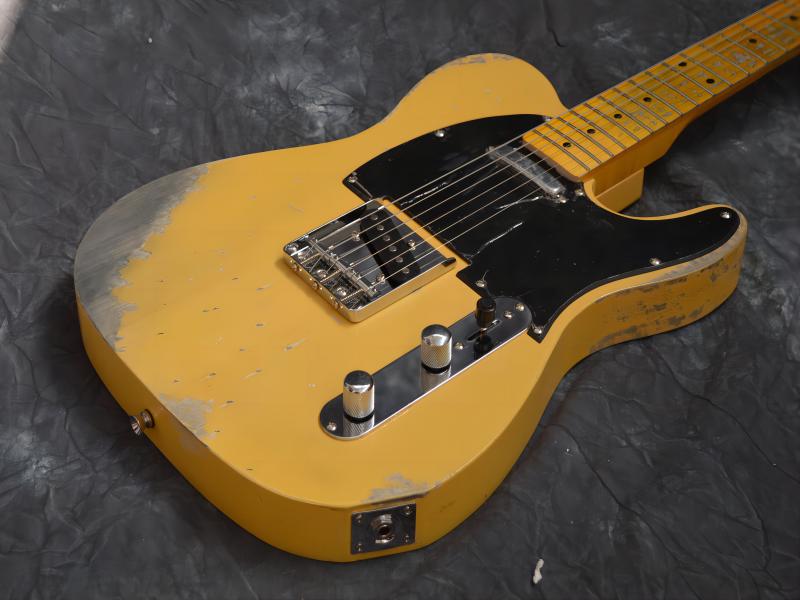 Custom Shop Deluxe Tele Caster TL Vintage Cream Antique Yellow Distress Used Esquire Blonde Electric Guitar Free Shipping String Thru Body 
Custom Shop Deluxe Tele Caster TL Vintage Cream Antique Yellow Distress Used Esquire Blonde Electric Guitar Free Shipping String Thru Body